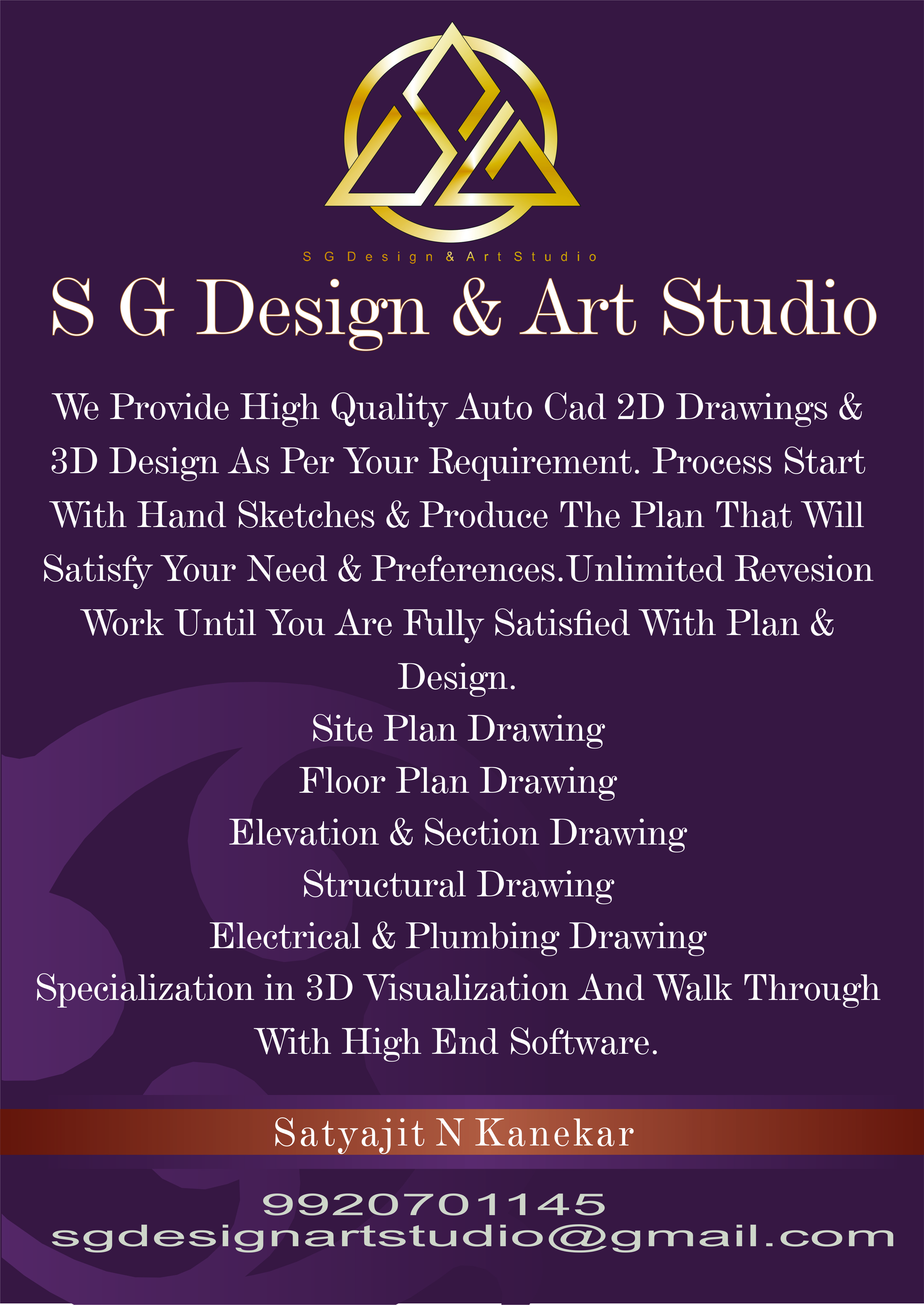 SG Design & Art Studio Share Business Card